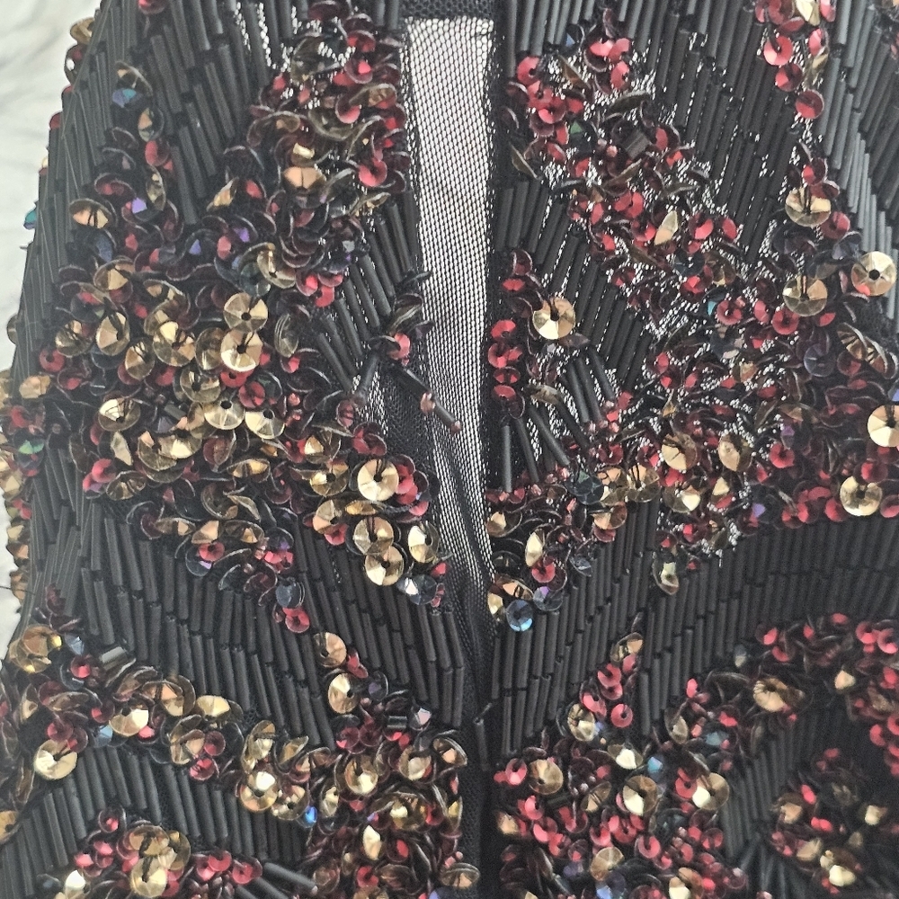 AllSaints Spitalfields Panel Tube Dress – Size US 2 / UK 6 – Hand Embellished - Picture 6 of 15